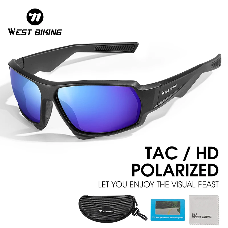 

WEST BIKING Polarized Men Driving Sunglasses TAC Lens UV Protection Sports Women Outdoor Driving Cycling Fishing Bicycle Eyewear