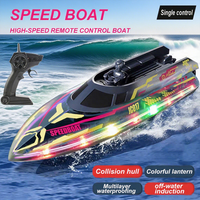 2025 JC017 RC Boat High Speed 2.4GHz Waterproof Remote Control Racing Boat 15 kmh Electric Toys for Boys Teens Adults Gift