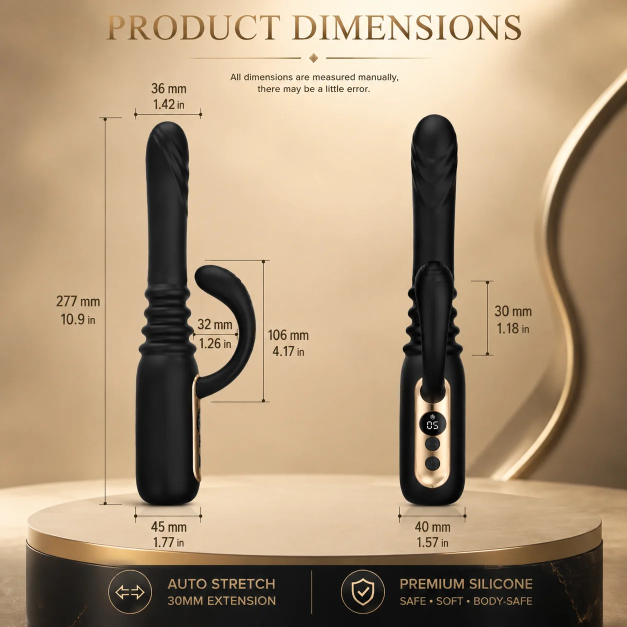 Suction cup massager with stable base, adjustable support, and hands-free adult wellness design