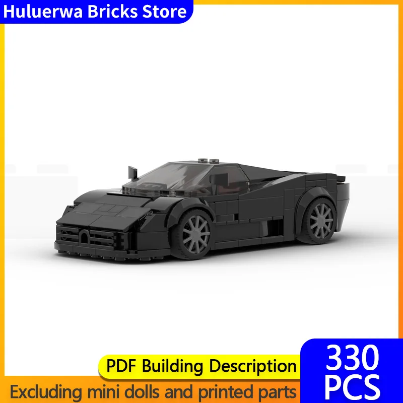 

Модель скоростного гоночного автомобиля MOC, строительные кирпичи EB110 GT, модульная технология Hypercar, детские праздничные подарки, сборка игрушек, костюм
