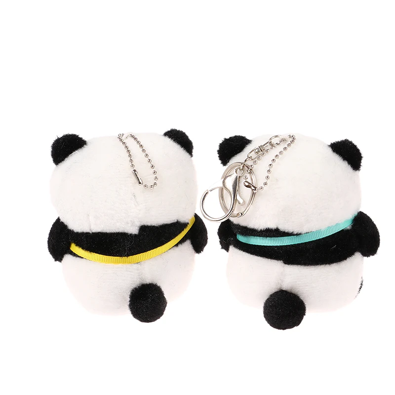 Kawaii peluche Panda giocattolo portachiavi carino peluche farcito animale portachiavi zaino ciondolo portachiavi giocattoli regalo di compleanno per i bambini