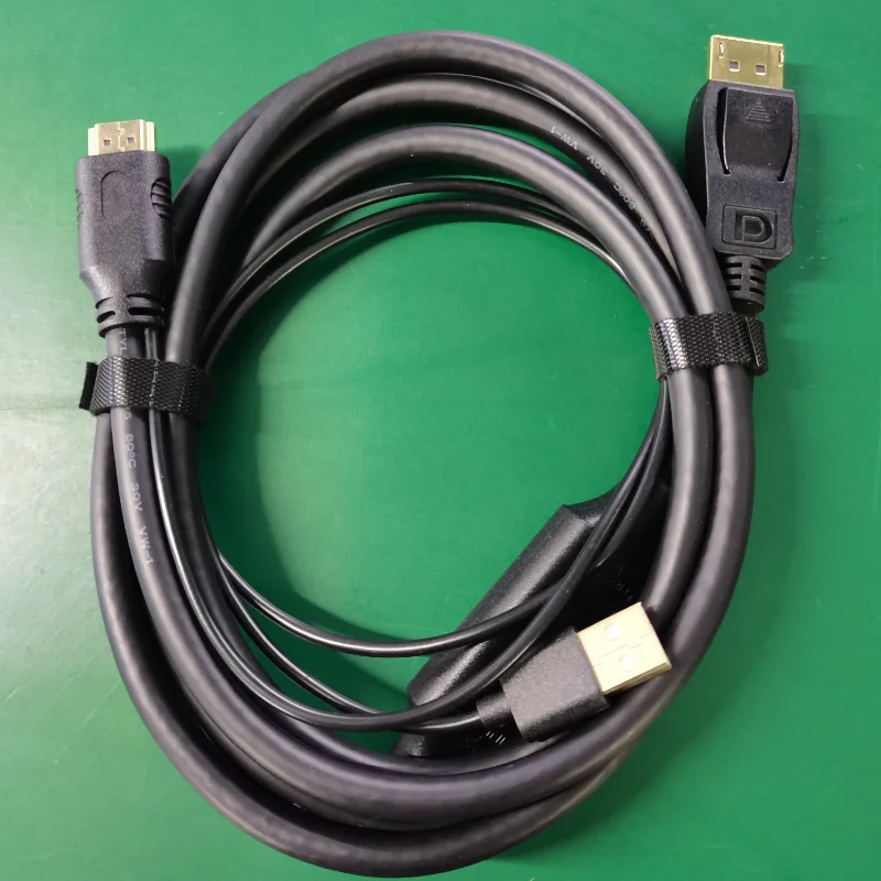 Cable de visualización para Monitor Video Converter, Adaptador HDMI2.1 para DP1.2, Conector DP com Chip, Cabo de exibição