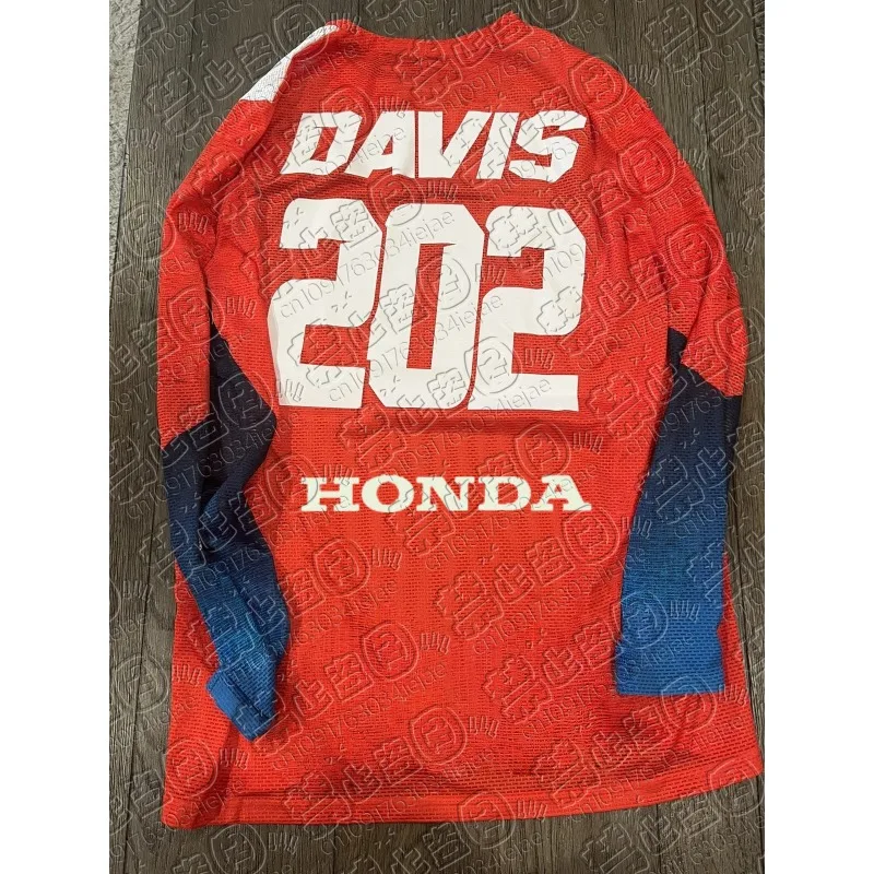 

Honda Quick Dry Motorcycle Jersey for Men Long Sleeve Breathable Riding T-Shirt for Dirt Bike Off Road Racing Use Motor Cycle