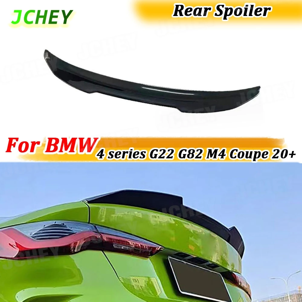 

JCHEY ABS задний спойлер багажника для BMW 4 серии G22 G82 M4 Coupe 2020+ не кабриолет FRP автомобильный задний спойлер крылья
