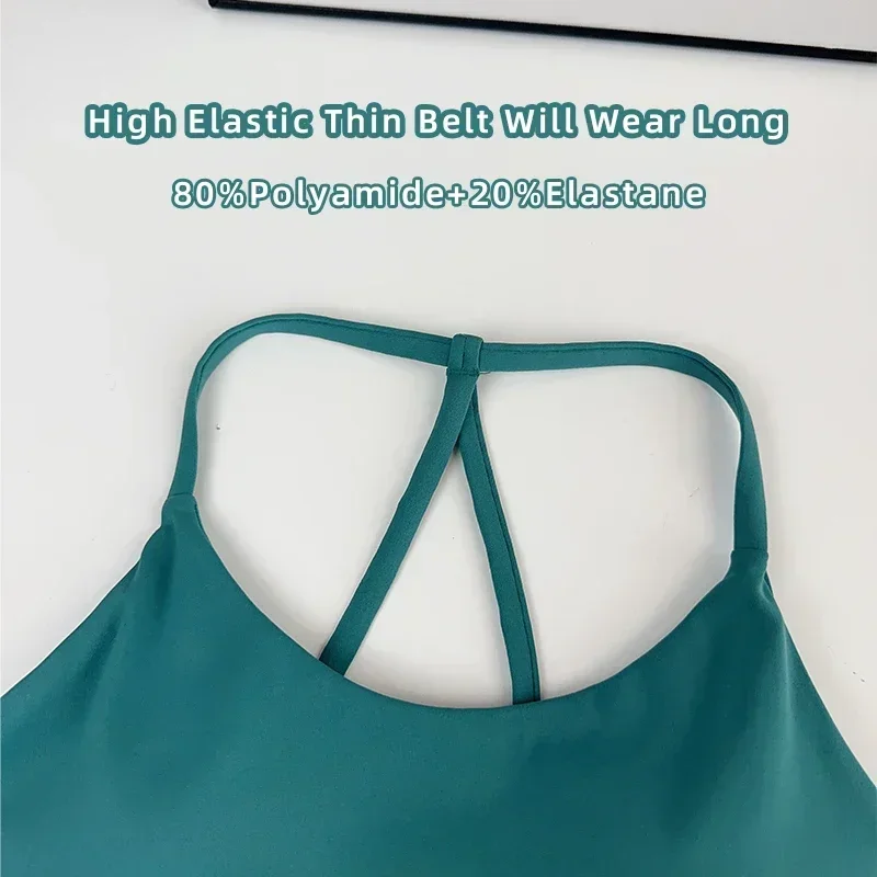 Reggiseno sportivo fitness da donna Top corto da palestra con schiena sexy Canotta da yoga per corsa e pilates antiurto ad asciugatura rapida 👚 👍️
