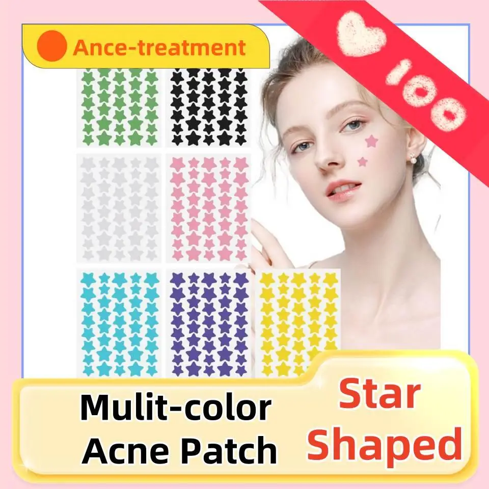 

Mulit-color Star Shaped PE Pimple Patches Acne Invisible Removal Skin Care Stickers Concealer Face Spot Beauty Makeup Tools