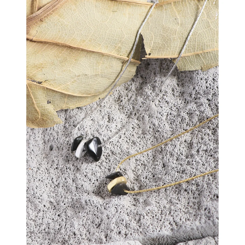 

Korean INS S925 - Unique Luxury, Minimal Irregular Agate Versatile Women's Texture