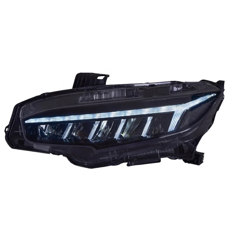 

Car Styling Headlights For Civic Headlights 2015-2020 Civic X LED Headlights Dual LED Projector Lens Animation DRL Signal Light