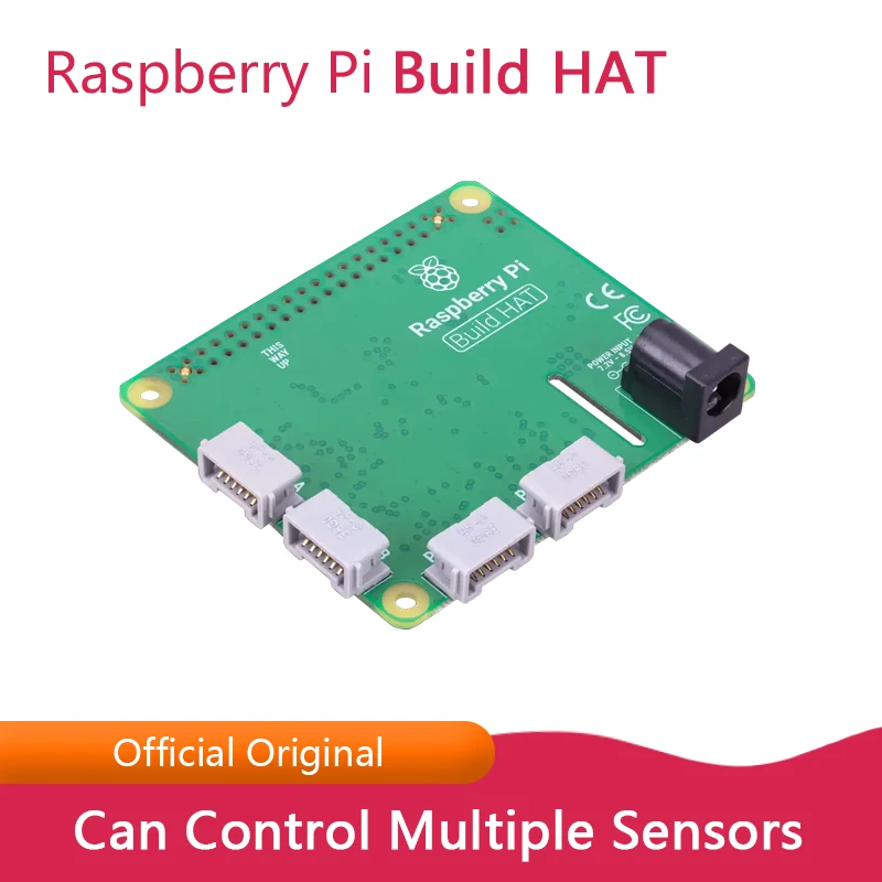 

Raspberry Pi Build HAT Expansion Board with Building Blocks Motors and Sensors Build Power Supply