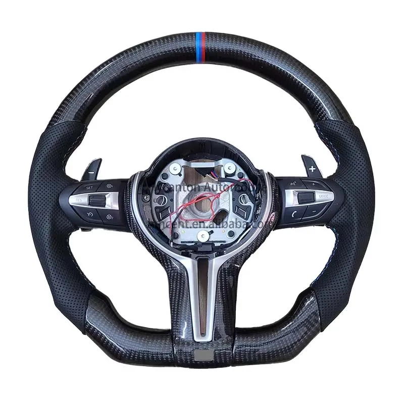

Высококачественные автомобильные аксессуары, руль из натуральной кожи из углеродного волокна, подходит для BMW F01 F02, автомобильный руль
