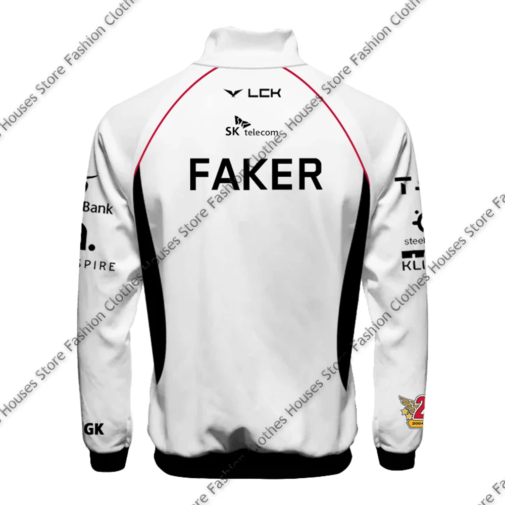 2024 T1 E-Sports Club Global Finals Limited Jersey-Jacke, Faker-Fans unterstützen Modemantel, League of Legends-Spiel, trendige Kleidung