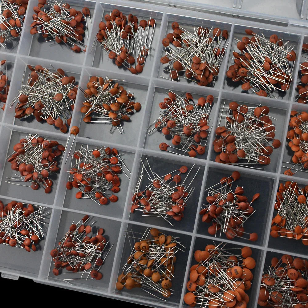 960PCS Ceramic Capacitors Kit 2pF-0.1uF Electronic Components Package Capacitor Assorted Samples Diy Kit