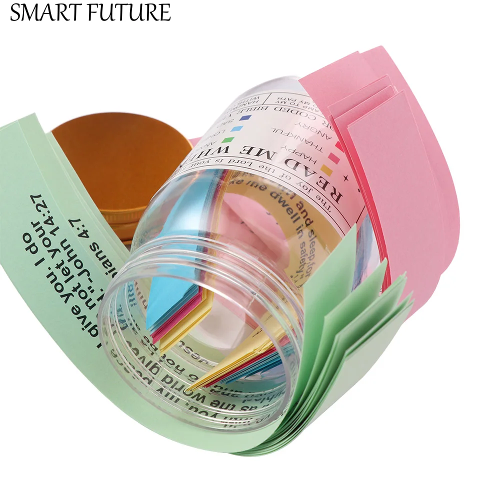

Creative Bible Verse Jar Emotions Feelings Colorful Cards Color Coded Gratitude Jar Paper Best Wishes Note Christian Jar Cards