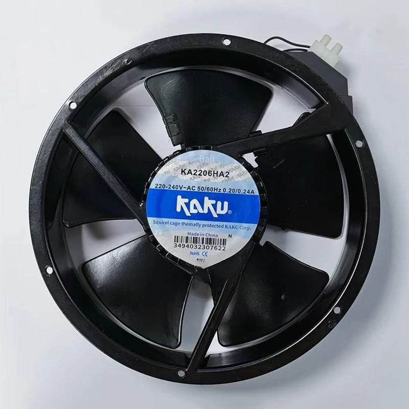 Y+for New KA2206HA2 Cooling Fan 220V-240VAC 0.20/0.24A 220*220*60mm IP55 2Pin