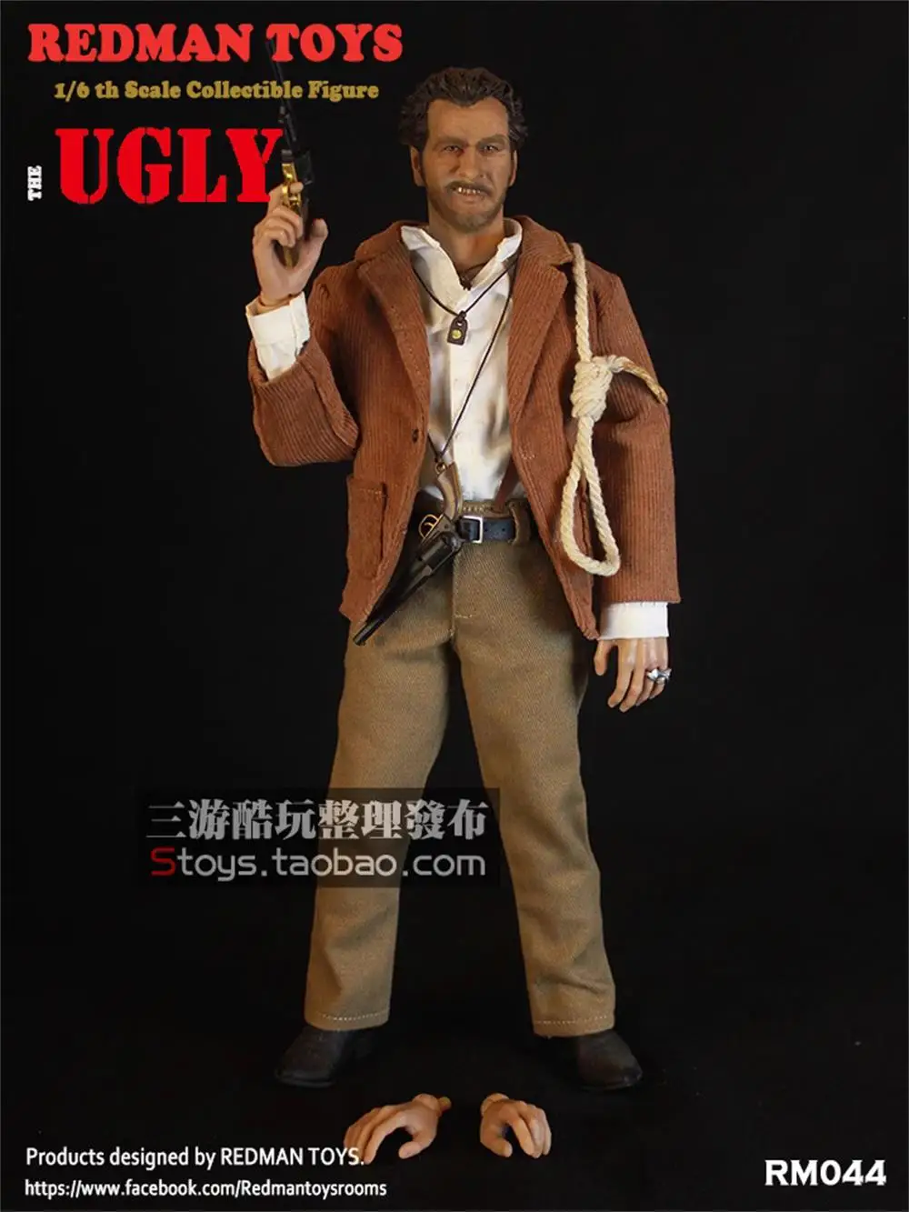 Redman rm044 die hässlichen uns. West Cowboy Bürgermeister der Grabstein Stadt voller Satz Action figur Geschenk für Fans sammel bar