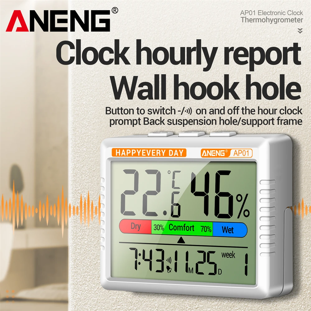 LCD Digital Thermometer Hygrom - Weather Station Indoor 评论和价格