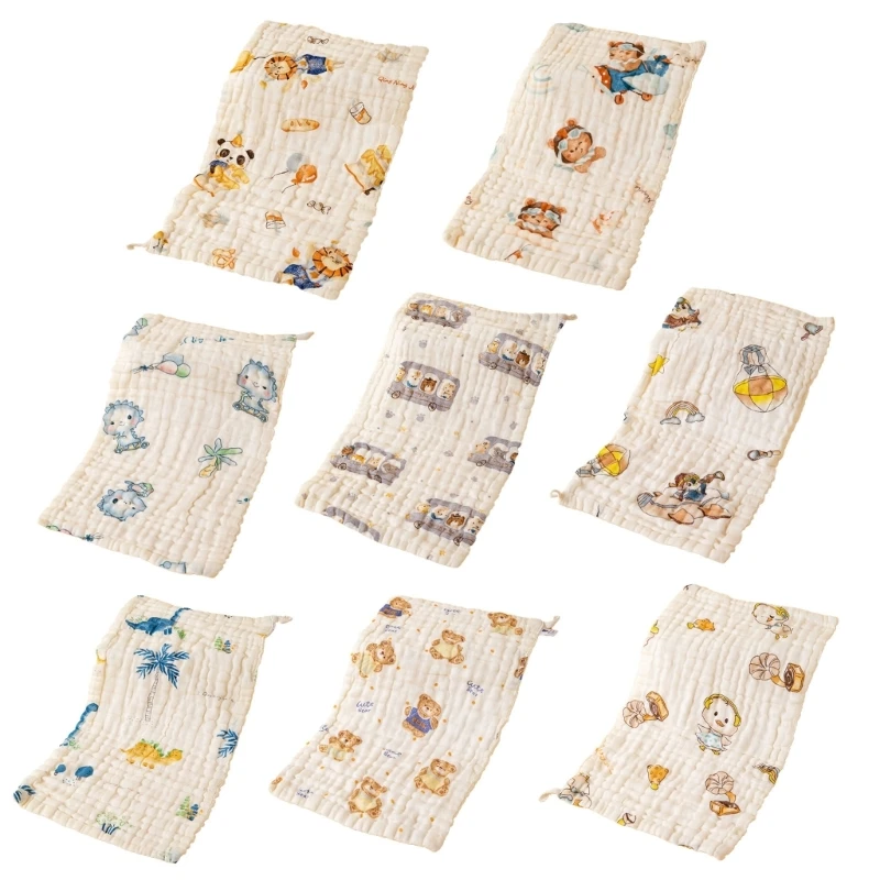 Cartoon Baby Towel Baby Infant Cotton Wiping Towel Towel Muslin Washcloths Nursing Towel Saliva Wipes 25x50cm