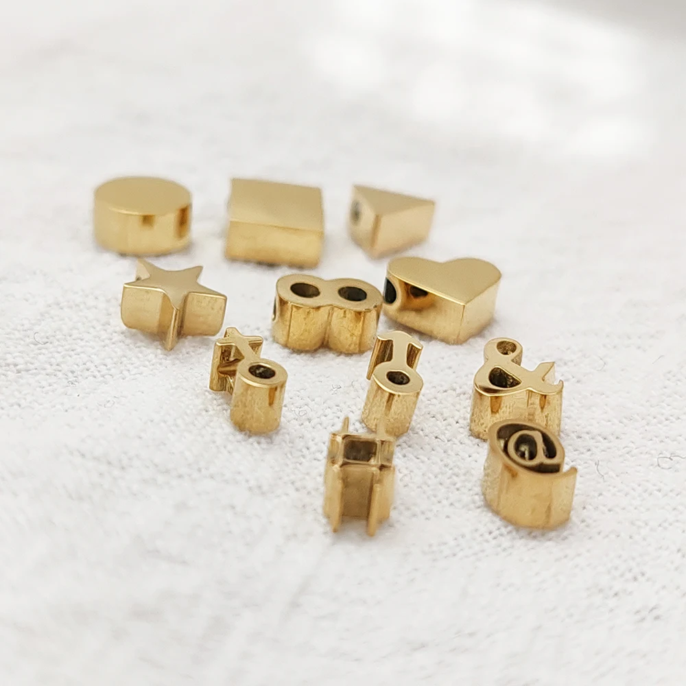 EManco-abalorios de diseño DIY para fabricación de joyas, fabricación de pulseras hechas a mano, dijes para collares, cadena de Color dorado,