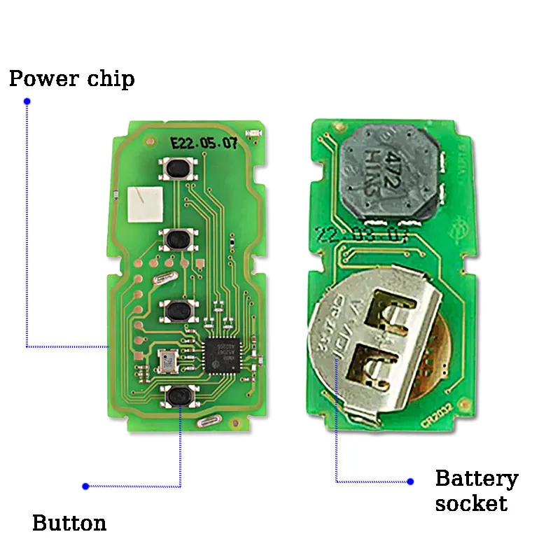 Global vvdi key XSTO01EN universal vvdi XM38 Toyota 4D 8A 4A smart car key series chip supports 312 314 315 434 generation