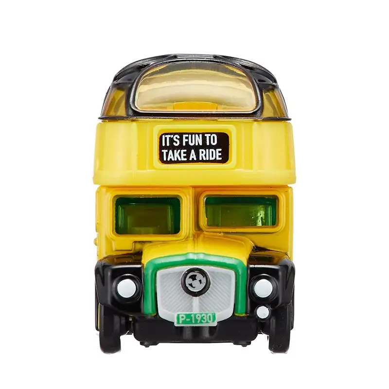 TAKARA TOMY Tomica Disney Pluto Sunshine Bus Model pojazdu silnikowego Ozdoba Mini Odlewany model samochodu ze stopu Zabawka dla dzieci Prezent