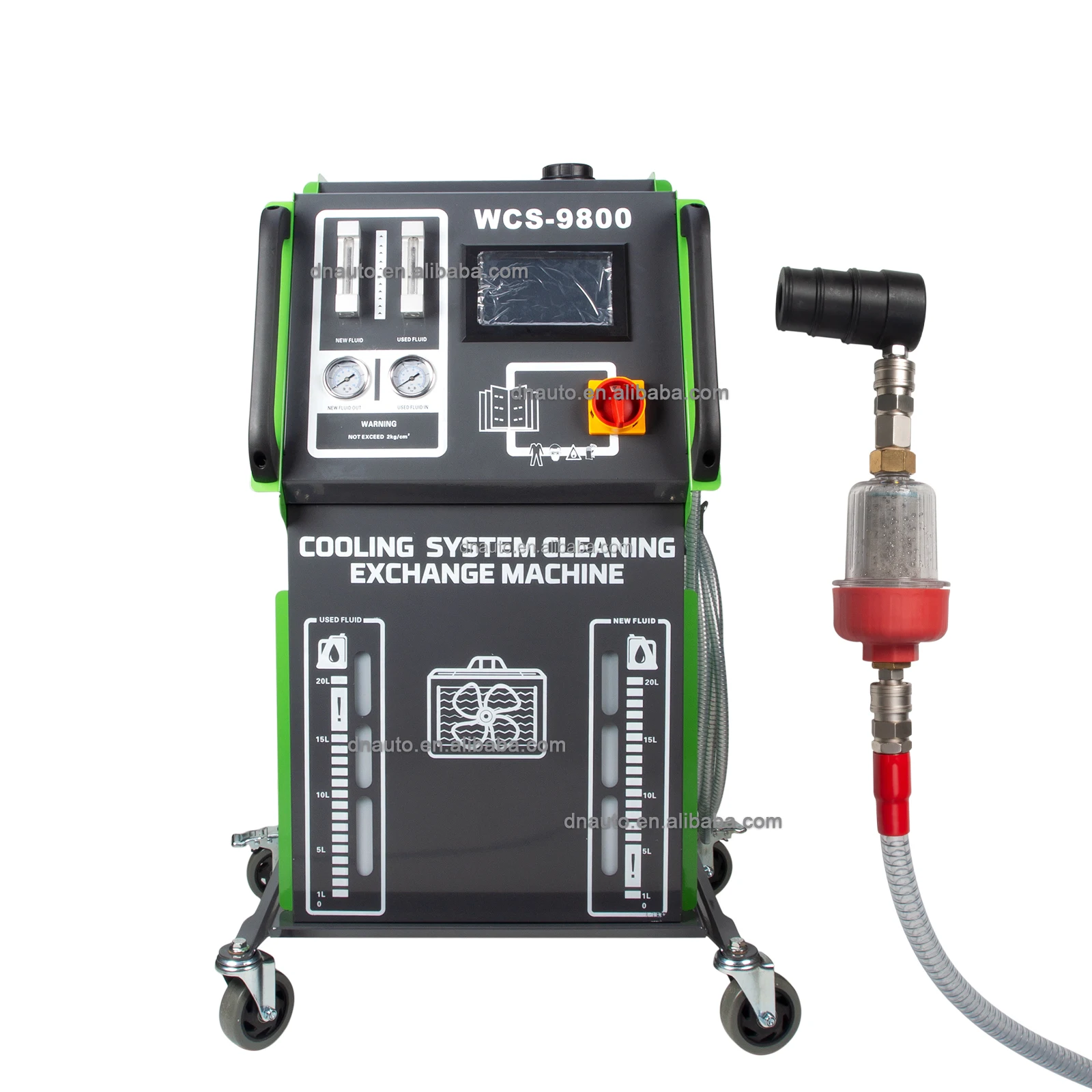 WCS-9800F With Filter diesel Car Cooling System Cleaning Machine and Car Coolant Exchange Machine / Car Maintenance Machine