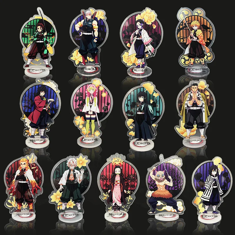Demon Slayer Periphery Acryl Stand 10,15 cm Anime Ornament Nezuko Tanjirou Inosuke Tokitou Mitsuri Kawaii Toys Gifts Decor Figure