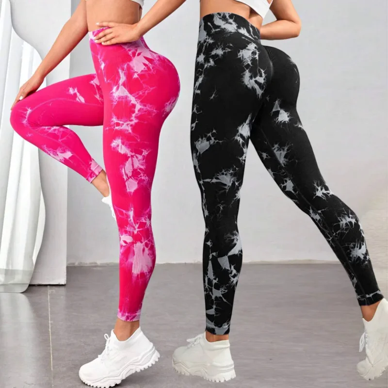 

Tie Dye Seamless Sports Running Yoga Pants Active Wear Sports Tights Leggings Fitness Outfits Women Gym Workout Clothes Mallas