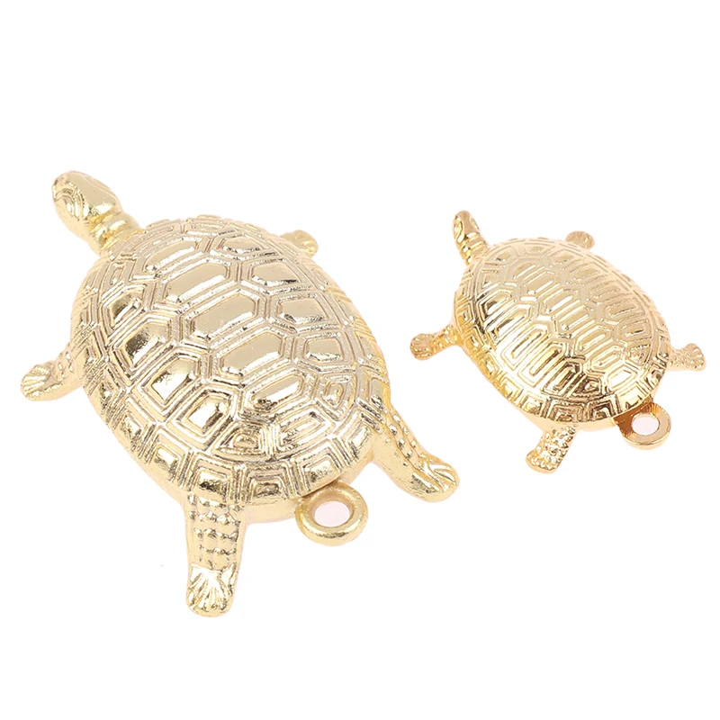 1Pc Japanese Money Turtle Pendant Small Golden Tortoise Ornaments Guarding Praying Lucky Wealth Home Decoration Gift