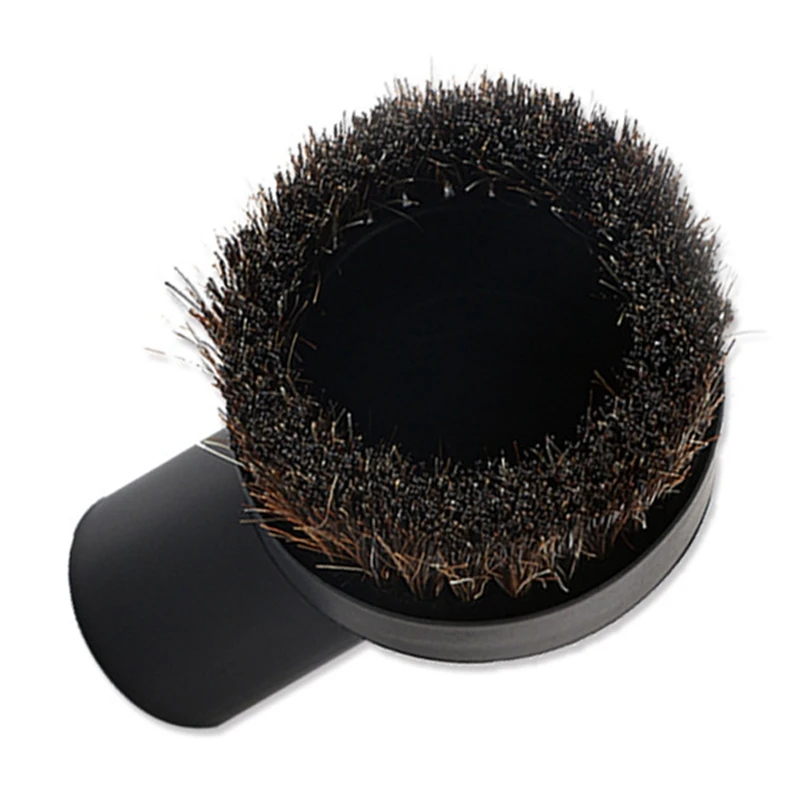 Cepillo de fijación al vacío de pelo de caballo de 36Mm con conector Universal apto para manguera de 25Mm/1 pulgada, 32Mm/1-1/4 pulgadas, 35Mm/1-3/8 pulgadas