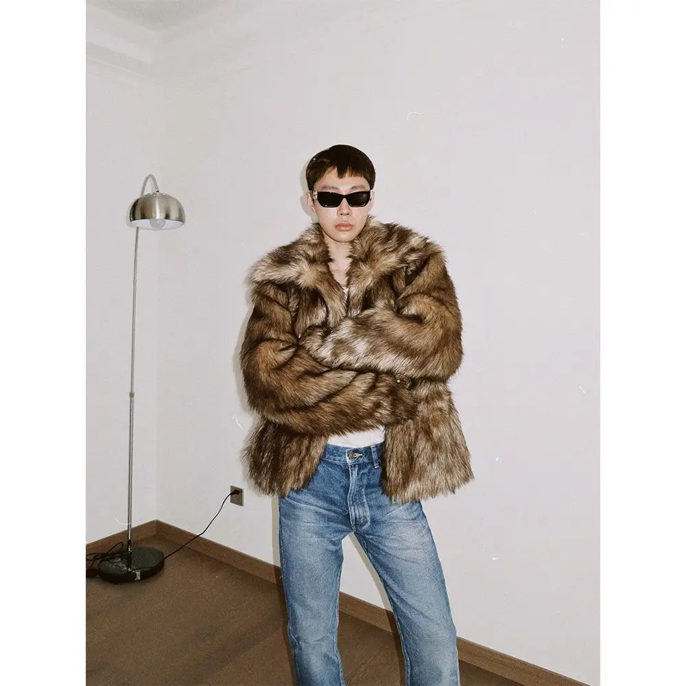 Moda coreana pele integrada novo casaco jaqueta feminina inverno solto médio longo quente grosso tendência roupas femininas