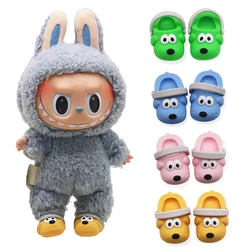 For Labubu Shoes Suitable for 17cm BJD Dolls Shoes Slipper Toys Casual Sandal Dolls Accessories DIY Doll Toys (no doll)