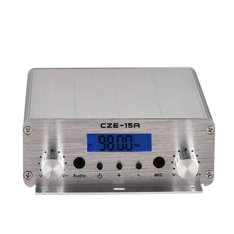 15 Watts radio station transmitter professional broadcast No delay latency solution