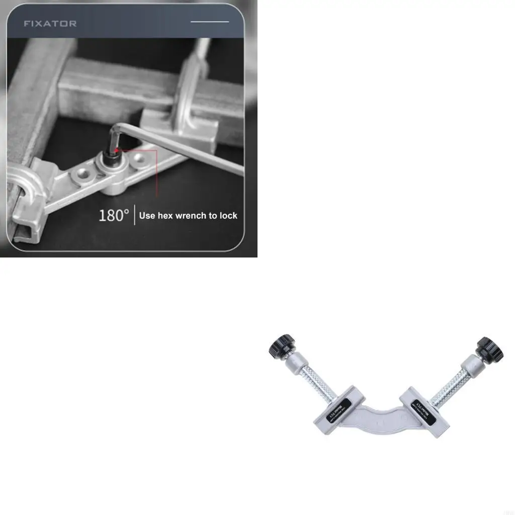 

J0MC Stainless Steel Square Tube Multiple Artifact Tool Woodworking Clamp