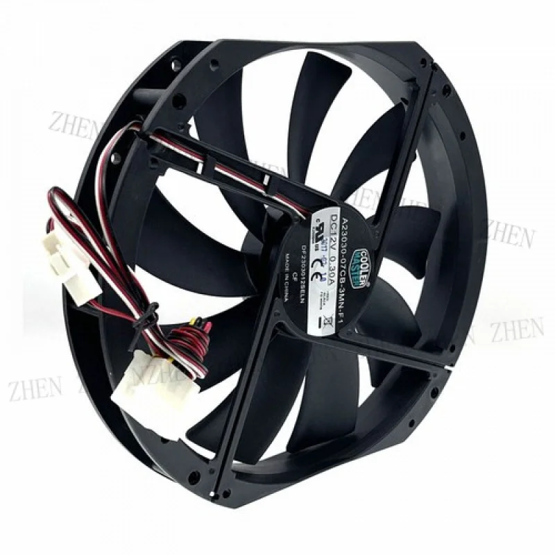 Y Y New Large Size Air Flow Computer Case Fan,230mm 23cm 12V Mute Low Noise Cooling
