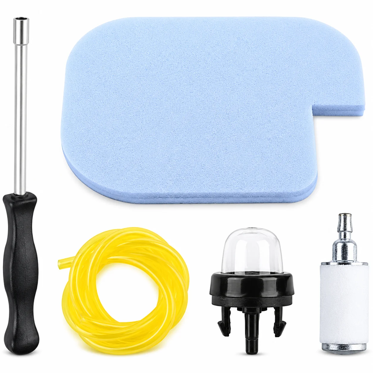 Air Fuel Filter Line Primer Bulb Carb Adjusting Tool Kit For Poulan PP3816 PP4018 PPB4218 Chainsaw Replace 530057925 Tune Up Kit