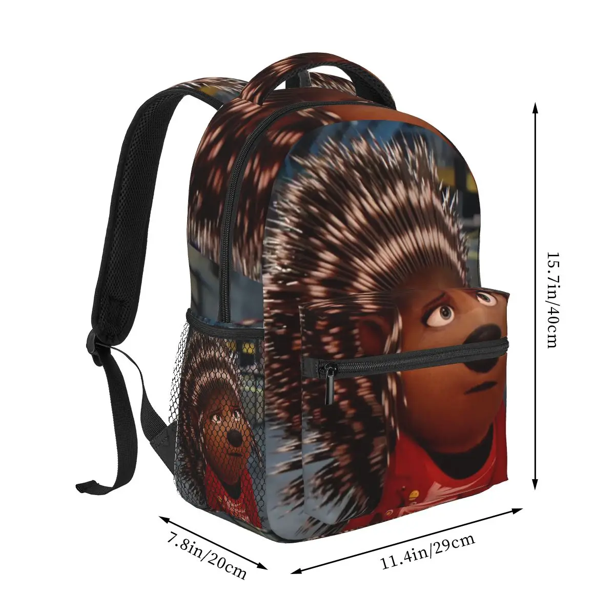 Ash Sing Movie Backpacks Boys Girls Bookbag Students School Bags Cartoon Laptop Rucksack Shoulder Bag Large Capacity
