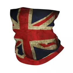 Masque facial multifonctionnel pour adultes, drapeau britannique, cache-cou Bandana rétro imprimé, écharpe, cyclisme, unisexe, respirant