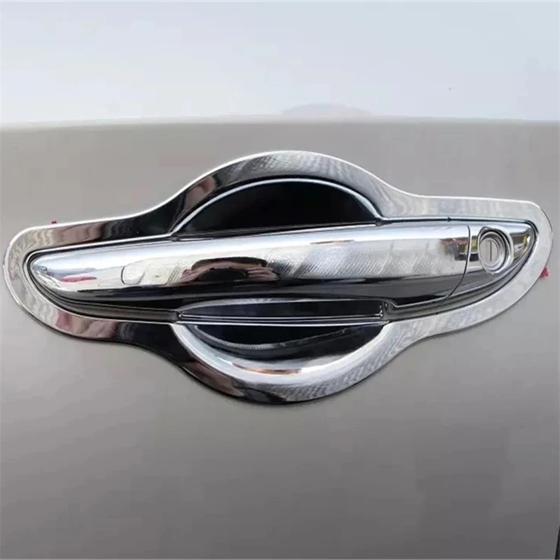 

WELKINRY For Hyundai Sonata LF 7th Generation 2014-2019 ABS Chrome Outer Car Body Door Cup Bowl Handle Doorknob Cap Trim