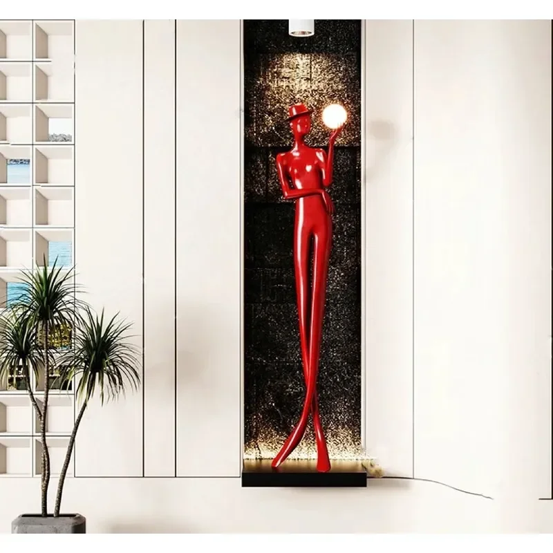 Abstract Long Leg Figure Sculpture Modern Art Statue for Living Room Hotel TV Cabinet Porch Study Home Decor Ornament