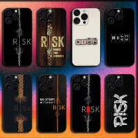 Day Trader Trading RISK RICH Phone Case For iPhone 16,15,14,13,12,11,Pro,XS,Max,XR,Plus,E,Mini Soft Black Cover