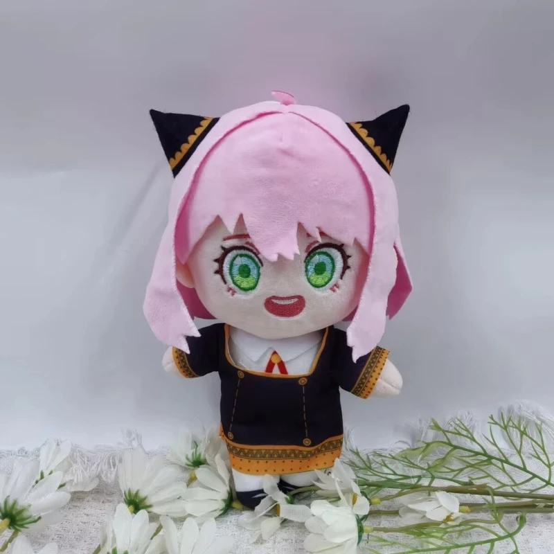 

20cm Anya Forger Plush Anime Spy X Family Character Soft Stuffed Peluche Cute Doll Cosplay Prop Home Decor Friends Cute Gifts