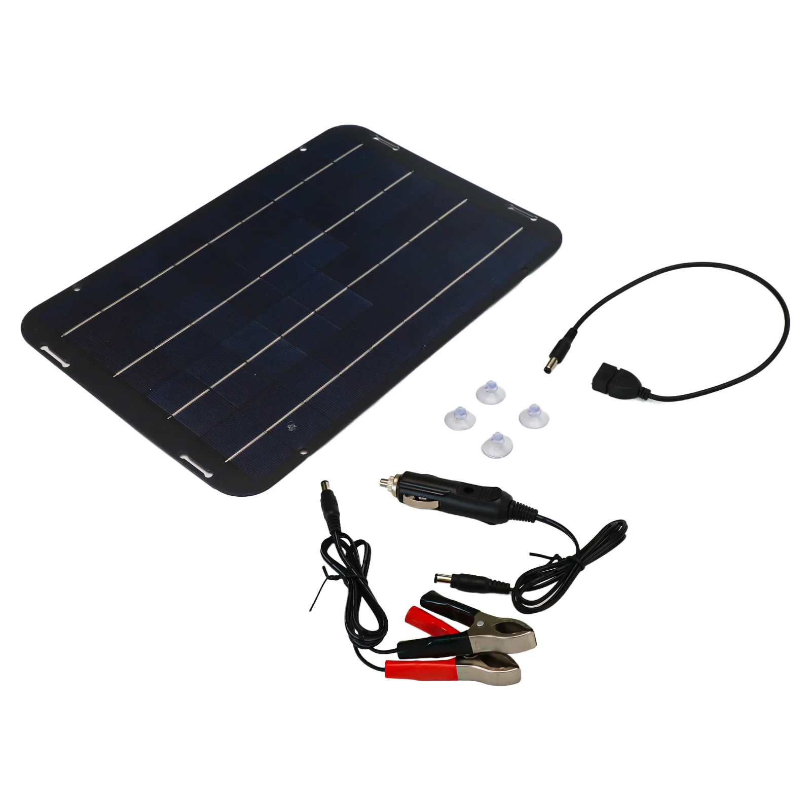 

Solar Panel 30W 12V Battery Maintainer Charger Kit for RVs Boats and Motorcycles Portable Design with Safety Protection