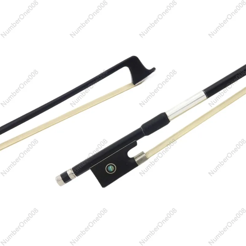 

Черный смычок из углеродного волокна для скрипки, прямой смычок с несколькими волосками