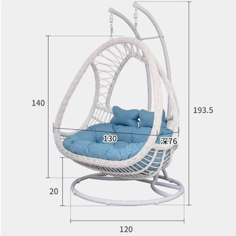 Adults Lazy Hanging Chair Vintage Balcony Outdoor Garden Hanging Chair Swing Room Chaise Suspendue Sitting Room Furniture