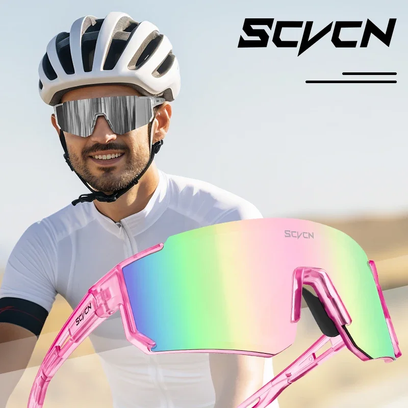 SCVCN Bicycle Cycling Glasses Outdoor Sports Sunglasses UV400 Golf Baseball Eyewear MTB Bike Eyepieces woman Leisure Accessories