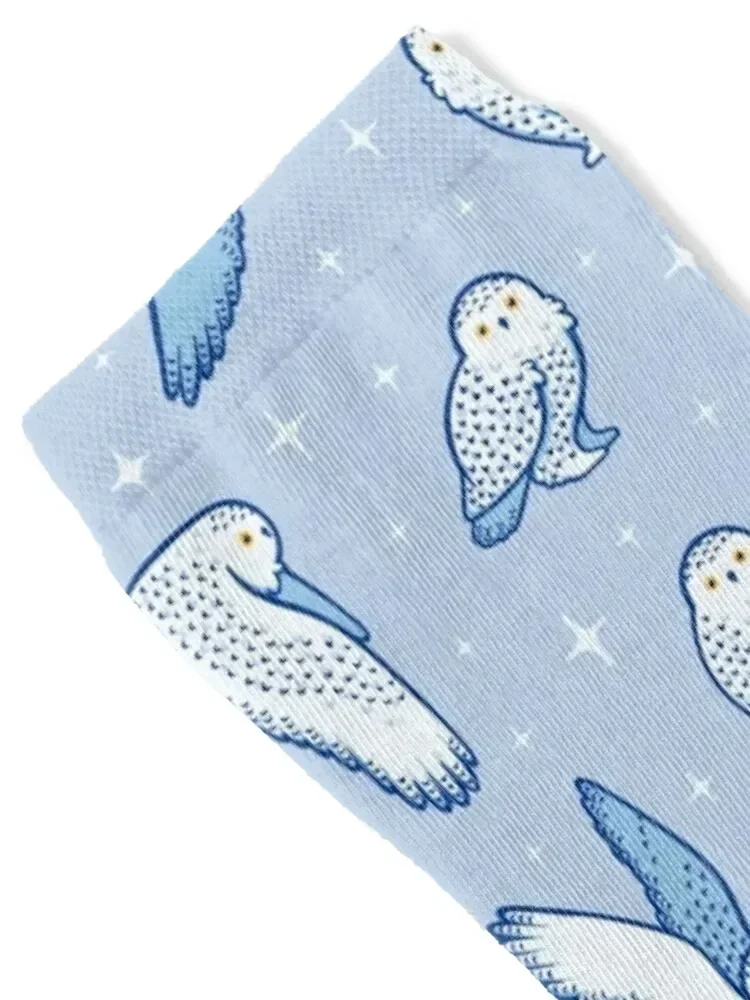 Snowy Owls Socks retro funny gift fashionable cute Women's Socks Men's