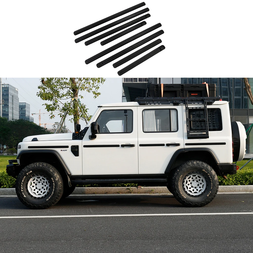 Modified Car Body Waistline Fit For 2024 2025 BAIC 212 T01 Car Body Trim Automotive Exterior Black Knight Body Kit Accessories