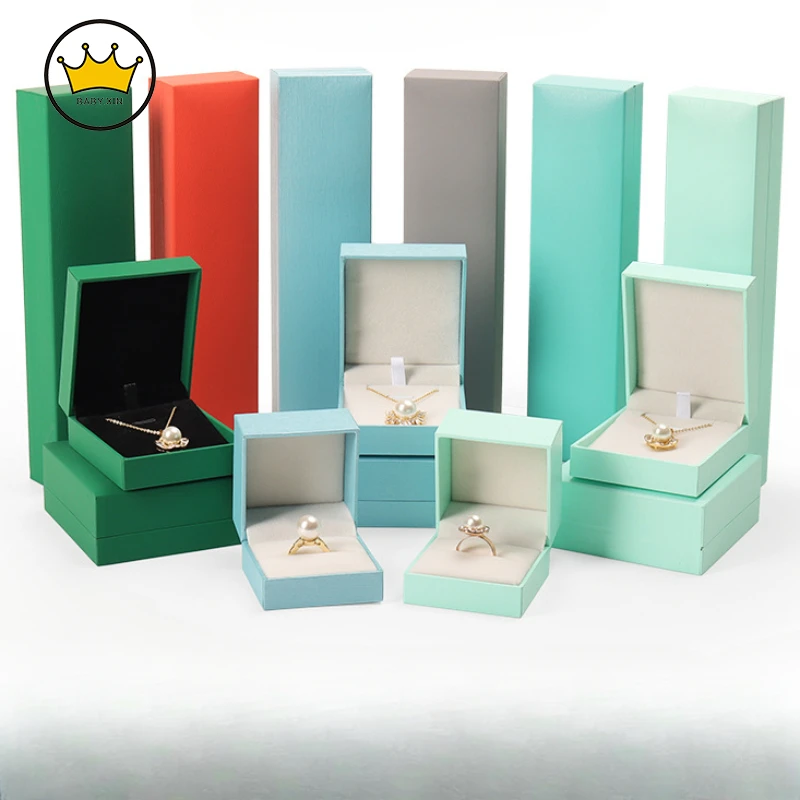 

Jewelry Ring Pendant Necklace Box Multicolor Right Angle Filled Paper Jewelry Box Clamshell Earrings Jewelry Box