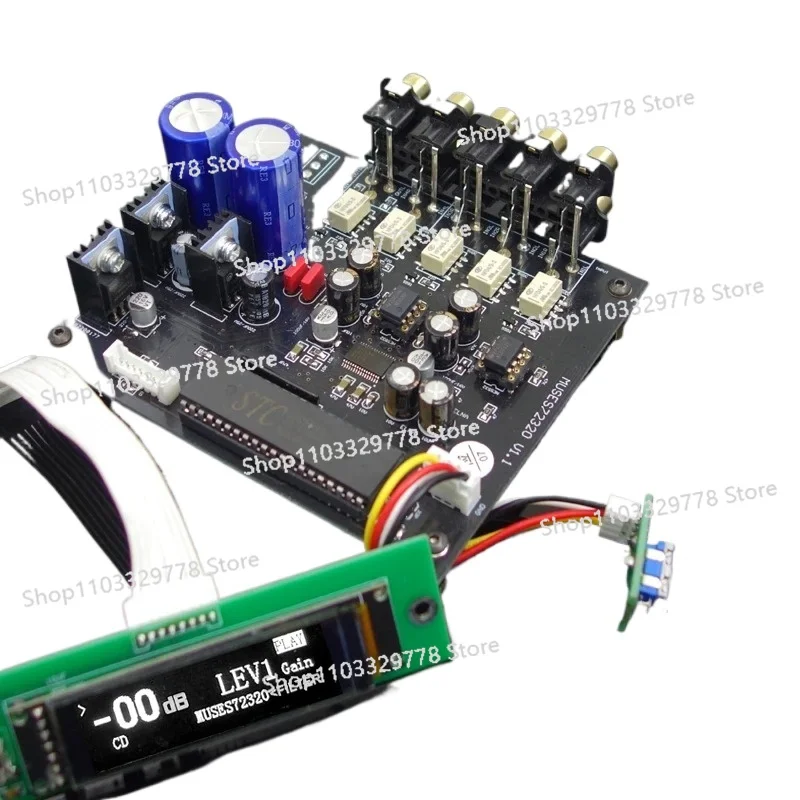 

New F12 Fever Flagship Front Stage Volume Controller Infrared Remote Control Preamplifier