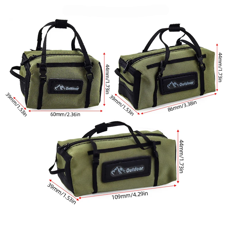 S/M/L حقيبة أمتعة مقلدة ل 1/10 TRX4 محوري SCX10 II 90046 RC4WD D90 RC الزاحف سقف السيارة اكسسوارات الديكور